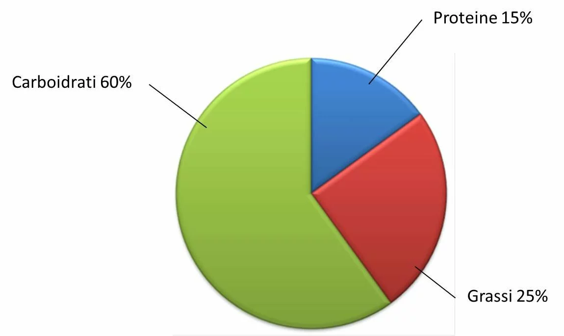 Grafico percentuale proteine